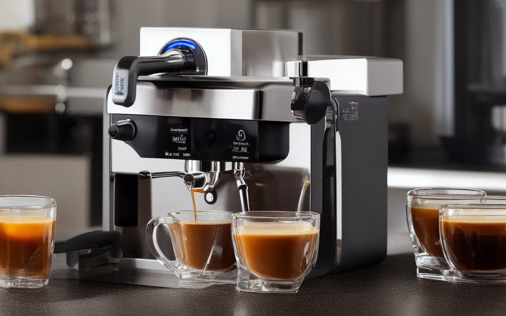 Visual illustration of water temperature and pressure for Best espresso machine with grinder