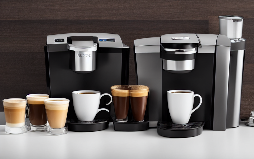 Visual illustration of single-serve machines (e.g., keurig) for What is the best espresso machine for a beginner?