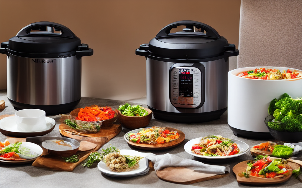 Visual illustration of **factor in space and design** for Instant Pot vs Ninja Foodi PossibleCooker Pro