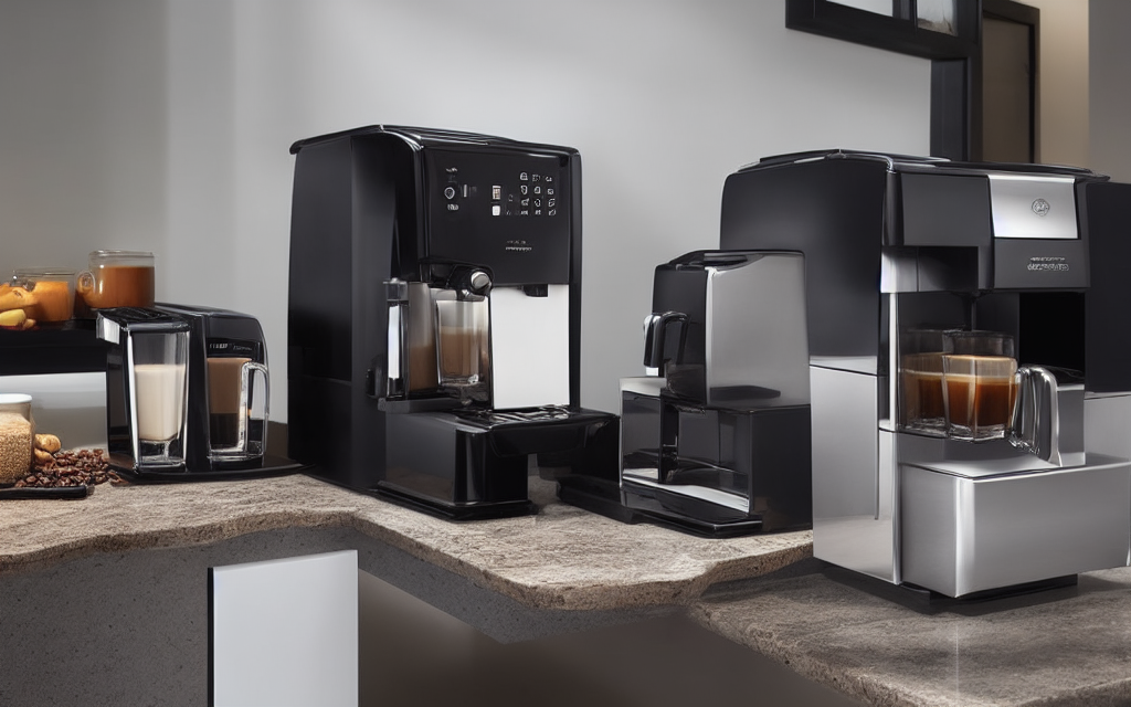 Visual illustration of space requirements for Professional espresso machine for home